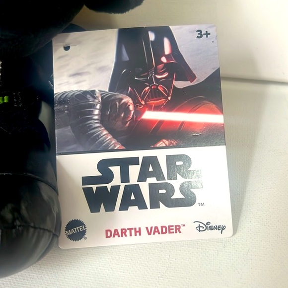 NWT Mattel Star Wars Boba Fett Plush & Darth Vader Plush - Picture 7 of 9